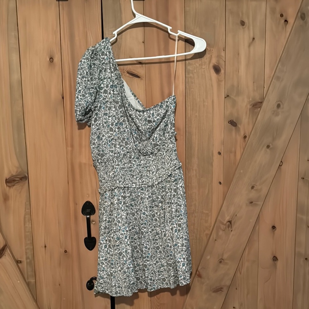 Floral One-Shoulder Dress